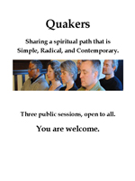Quaker Quest flyer